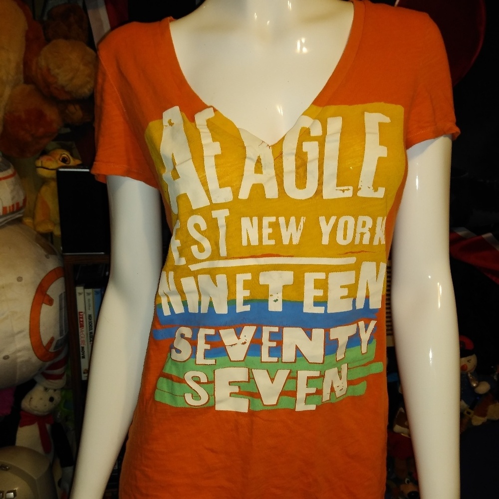 Orange American Eagle top